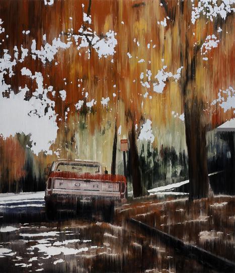 Autumn 2015 oil on wood 117 x 100 cm