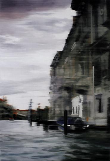 Canal 2010 oil on wood 140 x 100 cm - Jan Ros 
